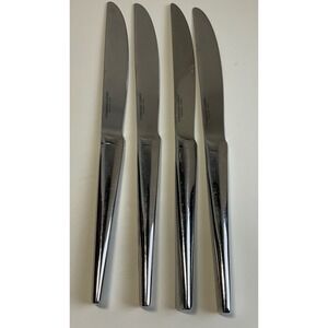 Yamazaki Lerner Float Stainless Steel Dinner Knives Set of 4 Modernist Flatware